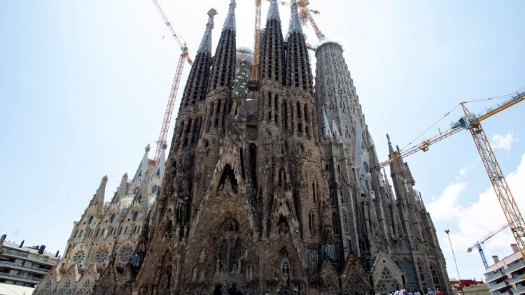 Đền thờ Sagrada Familia (Thánh Gia) ở thành phố Barcelona của Tây Ban Nha (ANSA)