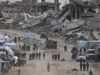 Cảnh đổ nát tại Gaza do bom đạn của Israel (ANSA)