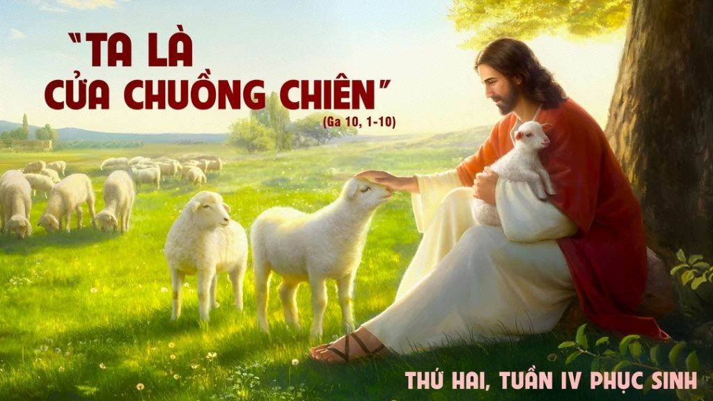 Đức Giê-su lại nói: “Thật, tôi bảo thật các ông: Tôi là cửa cho chiên ra vào. 8 Mọi kẻ đến trước tôi đều là trộm cướp; nhưng chiên đã không nghe họ.Tôi là cửa. Ai qua tôi mà vào thì sẽ được cứu. ....