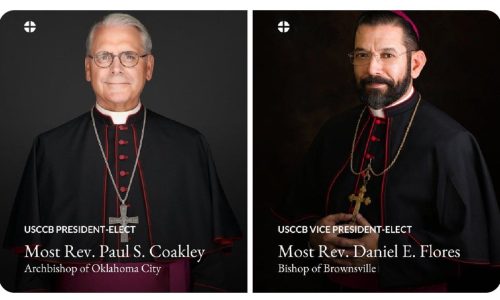 Đức Tổng Giám mục Paul S. Coakley và Đức Giám mục Daniel E. Flores được bầu làm Chủ tịch và Phó Chủ tịch Hội đồng Giám mục Hoa Kỳ, ngày 11.11.2025  (Courtesy of the USCCB)