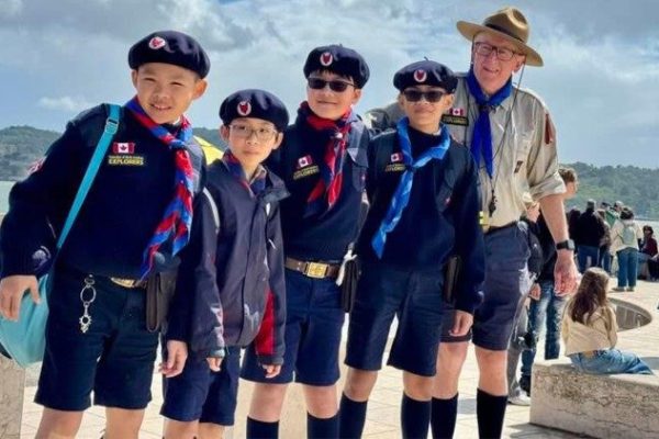 Các trẻ em và thanh thiếu niên tham gia khóa kỹ năng sống do Hiệp hội Hướng đạo sinh Châu Âu tổ chức, ngày 06.06.2025.