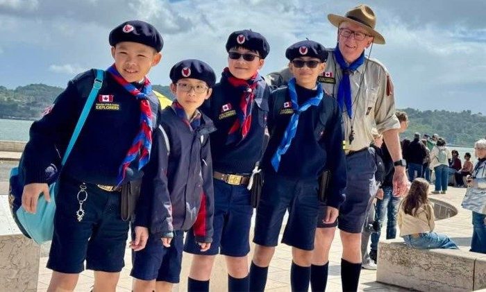 Các trẻ em và thanh thiếu niên tham gia khóa kỹ năng sống do Hiệp hội Hướng đạo sinh Châu Âu tổ chức, ngày 06.06.2025.