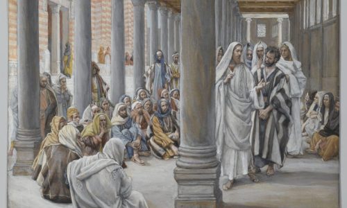 Brooklyn_Museum_-_Jesus_Walks_in_the_Portico_of_Solomon_(Jésus_se_promène_dans_le_portique_de_Salomon)_-_James_Tissot