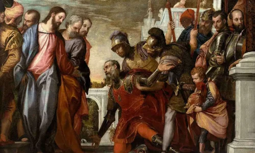 Christ and the Centurion, 
Painted by Paolo Veronese (1528-1588),
Painted circa 1571,
Oil on canvas. Trích nguồn: christian.art