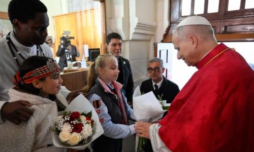 Đức Thánh Cha gặp gỡ cộng đoàn Algeria  (@Vatican Media)