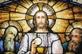 Jesus christ instituting the Eucharist at the Last Supper