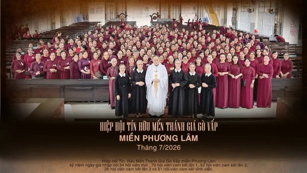 Vào lúc 9g00 ngày 13 tháng 7 năm 2026, tại Giáo xứ Phương Lâm - Giáo hạt Phương Lâm thuộc Giáo phận Xuân Lộc, đã có 243 hội viên với 34 hội viên mới gia nhập Hiệp hội, 70 hội viên cam kết lần 1...