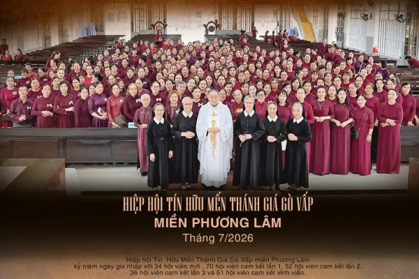 Hiep Hoi Tin Huu Men Thanh Gia Go Vap mien Phuong Lam nam 2026