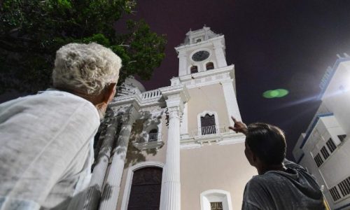 Một nhà thờ ở Venezuela bị hư hại do động đất (AFP or licensors)