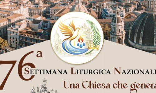 Logo Tuần lễ Phụng vụ Quốc gia lần thứ 76 tại Catania, nước Ý