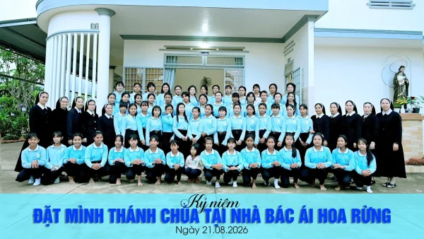 Vào lúc 17giờ 30 ngày 21 tháng 8 năm 2026, tại Nhà Bác Ái Hoa Rừng thuộc Tu viện Ganreo, với tâm tình tạ ơn và tri ân Thiên Chúa, Linh mục Anphongsô Bùi Văn Ngọc...
