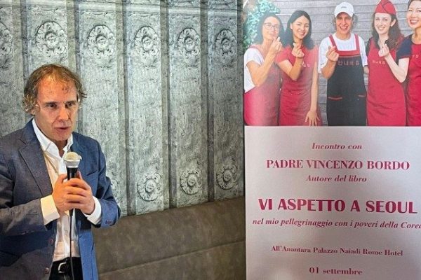 Cha Vincenzo Bordo, dòng Hiến sĩ Đức Mẹ Cha Vincenzo Bordo, dòng Hiến sĩ Đức Mẹ (OMI) giới thiệu cuốn sách “Vi Aspetto a Seoul” tại Ý, ngày 02.09.2026.