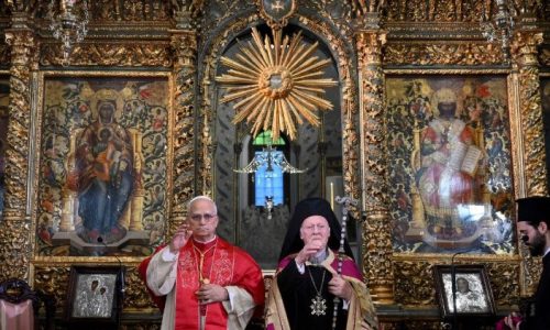 Đức Thượng phụ Bartolomeo I và Đức Thánh Cha Lêô XIVĐức Thượng phụ Bartolomeo I và Đức Thánh Cha Lêô XIV  (ANSA)
