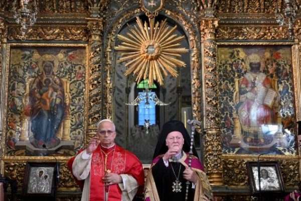 Đức Thượng phụ Bartolomeo I và Đức Thánh Cha Lêô XIV Đức Thượng phụ Bartolomeo I và Đức Thánh Cha Lêô XIVĐức Thượng phụ Bartolomeo I và Đức Thánh Cha Lêô XIV (ANSA)