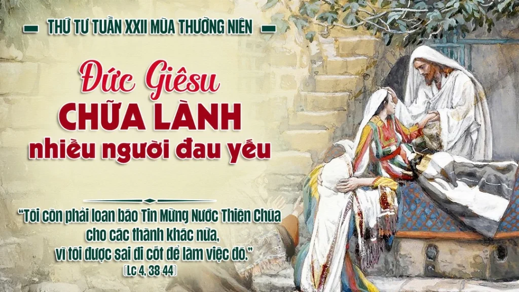 Người nói với họ: “Tôi còn phải loan báo Tin Mừng Nước Thiên Chúa cho các thành khác nữa, vì tôi được sai đi cốt để làm việc đó”....