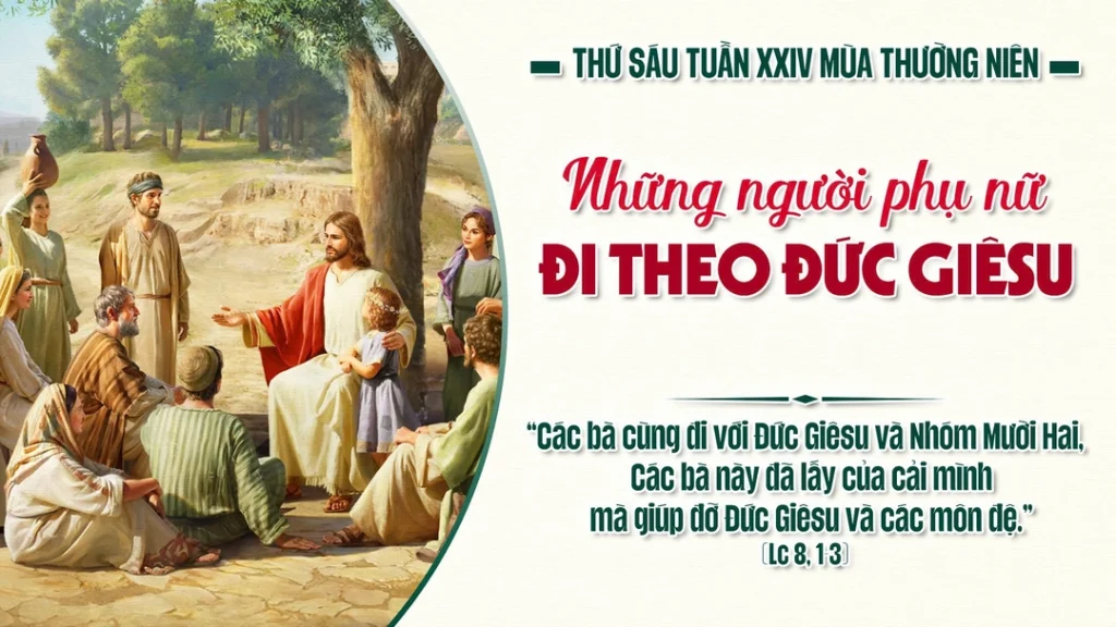 Đức Giê-su rảo qua các thành phố, làng mạc, rao giảng và loan báo Tin mừng Nước Thiên Chúa. Cùng đi với Người, có Nhóm Mười Hai và mấy người phụ nữ đã được Người trừ quỷ và chữa bệnh...