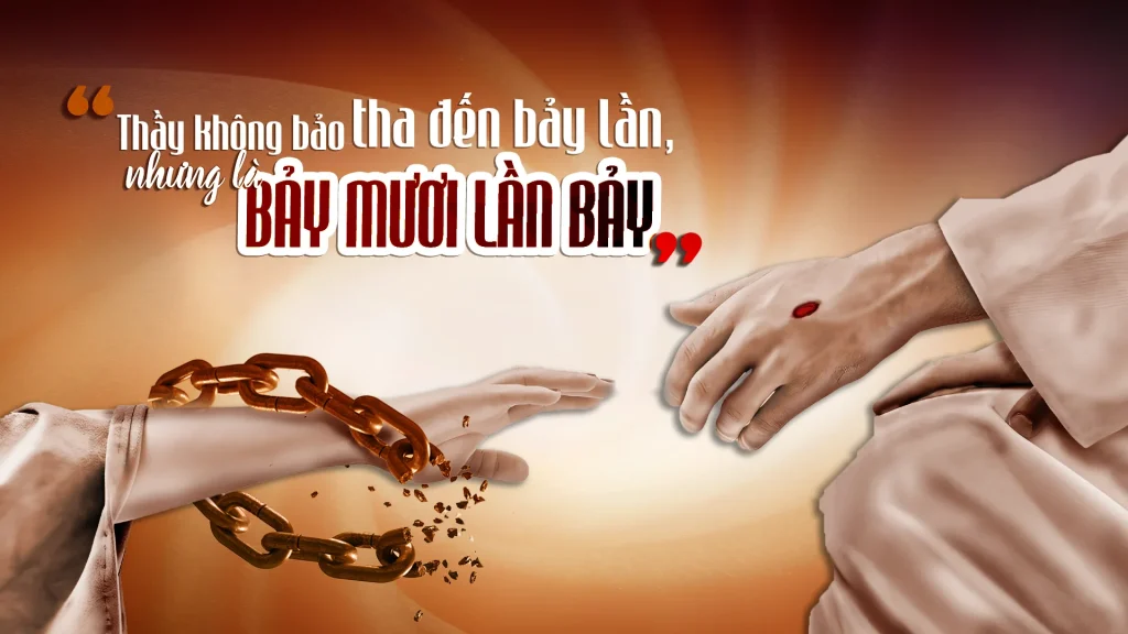 “Thưa Ngài, nếu anh em con cứ xúc phạm đến con, thì con phải tha đến mấy lần? Có phải đến bảy lần không?”. Đức Giê-su đáp: “Thầy không bảo là đến bảy lần, nhưng là đến bảy mươi lần bảy....