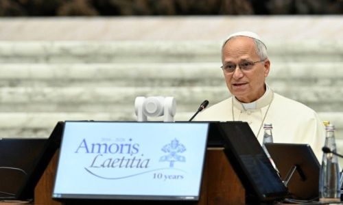 Đức Thánh Cha Lêô XIV phát biểu khai mạc cuộc gặp gỡ “Mười năm sau ‘Amoris laetitia’: loan báo Tin Mừng với các gia đình hôm nay” (VATICAN MEDIA)